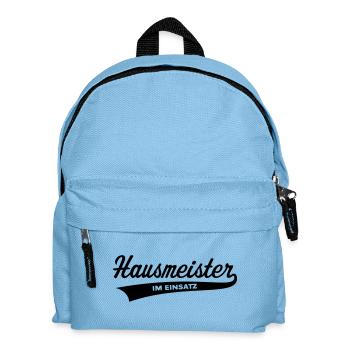 Hausmeister Im Einsatz - Kinder Rucksack - Hellblau - Vorne