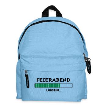 Feierabend loading... - Kinder Rucksack - Hellblau - Vorne