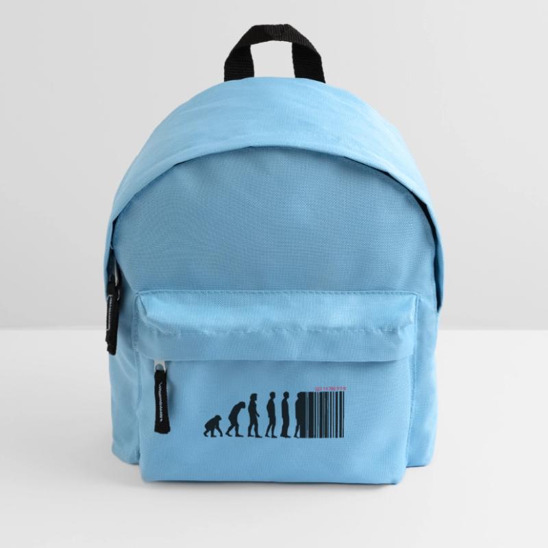 DARWIN - EVOLUTION SOCIETE - CODE BARRE Sac à dos Enfant