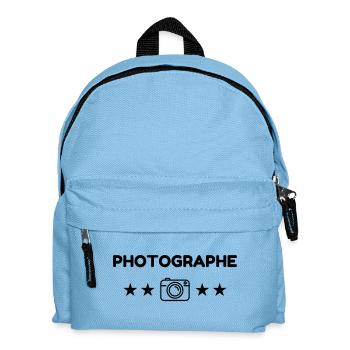 Fotograf / Fotografie / Bild / Video - Kinder Rucksack - Hellblau - Vorne