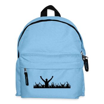 Menschen - Gruppe Fans - Kinder Rucksack - Hellblau - Vorne