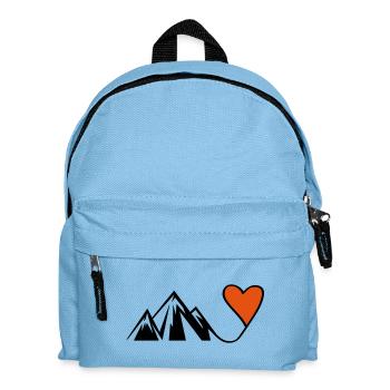 mountain heart - Kinder Rucksack - Hellblau - Vorne