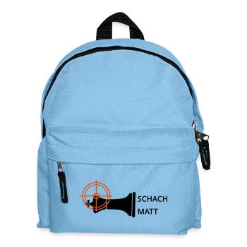 Schachmatt - Kinder Rucksack - Hellblau - Vorne