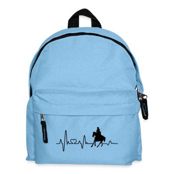 cavalier équitation fille battement de cœur cavalier - Sac à dos Enfant - bleu clair - Devant