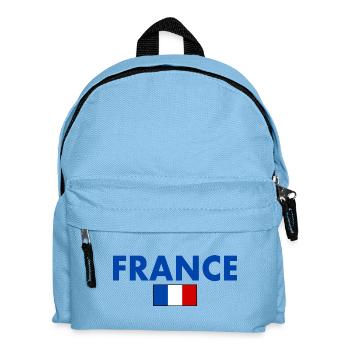 Frankreich - Kinder Rucksack - Hellblau - Vorne