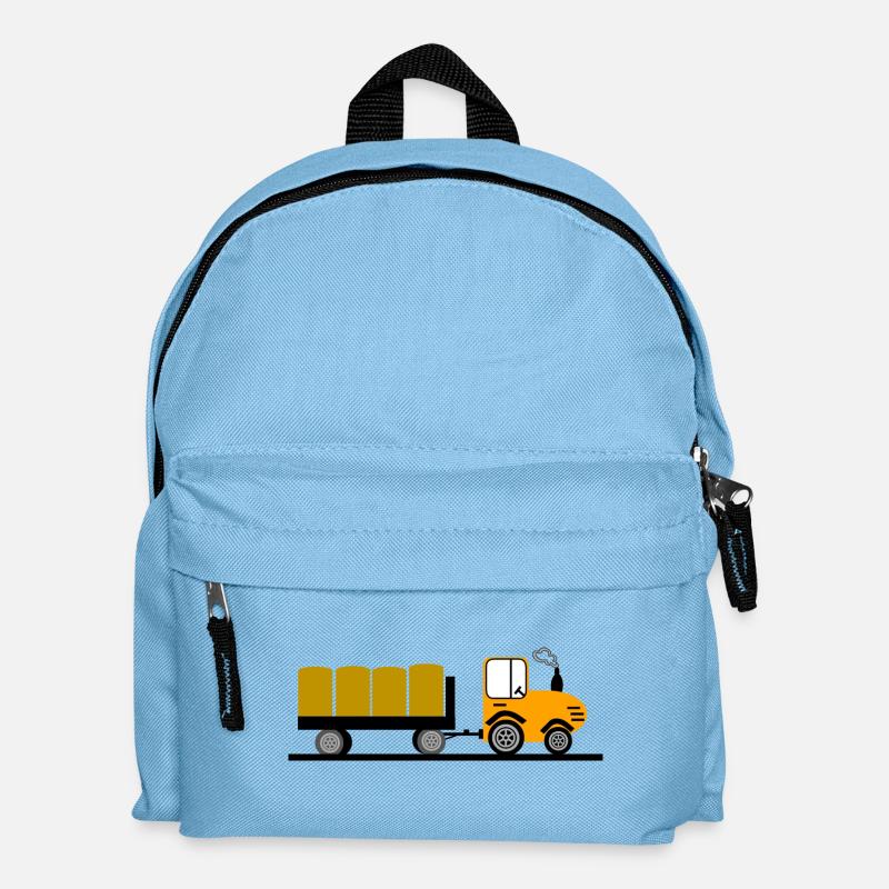 Traktor - Kinder Rucksack - Hellblau
