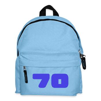 70. 70 JAHRE. 70-JÄHRIGES JUBILÄUM. GEBURTSTAG 70 JAHRE. - Kinder Rucksack - Hellblau - Vorne
