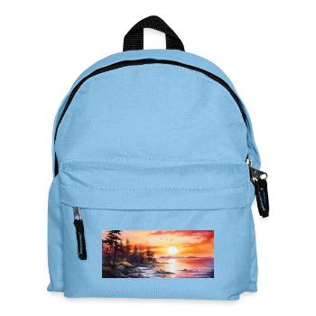 sunset - Kids' Backpack - light blue - Front