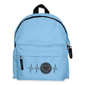 Pulse Bike Battement de coeur pignon Amour du vélo - Sac à dos Enfant - bleu clair - Devant