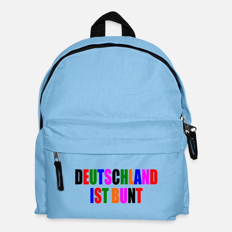 Deutschland ist bunt - Kinder Rucksack - Hellblau