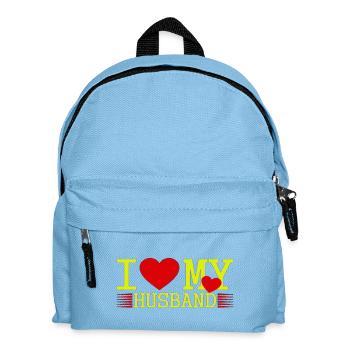 J’aime mon mari - Sac à dos Enfant - bleu clair - Devant