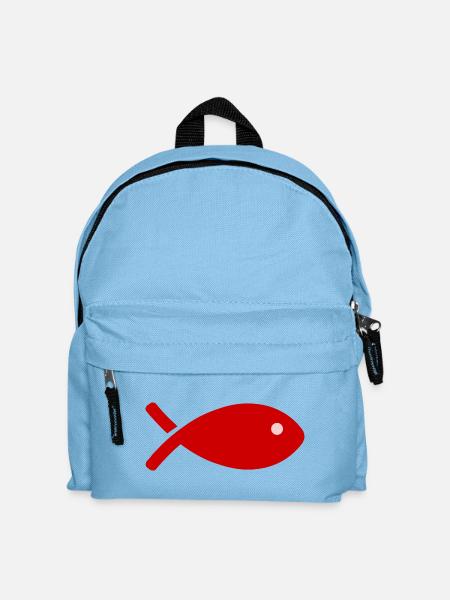 POISSON - Sac à dos Enfant - bleu clair
