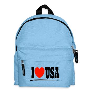 I Love United States - Kids' Backpack - light blue - Front