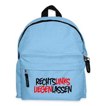 Laissez-le sur la droite - Sac à dos Enfant - bleu clair - Devant