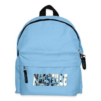 Marseille stylized comic book design - Kids' Backpack - light blue - Front