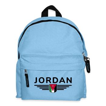 Jordanien Amman Fan Outfit T-Shirt Design Geschenk - Kinder Rucksack - Hellblau - Vorne