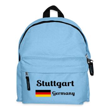 Stuttgart Deutschland - Stilvolle Drucke - Kinder Rucksack - Hellblau - Vorne