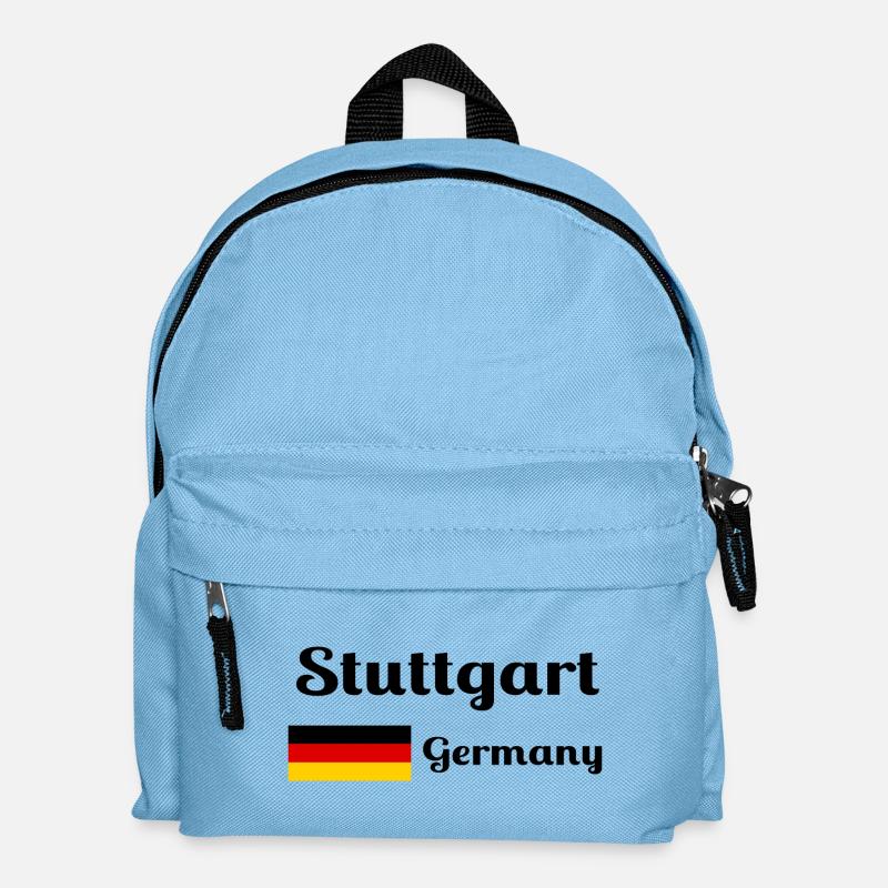 Stuttgart Germany- Stylish prints - Kids' Backpack - light blue