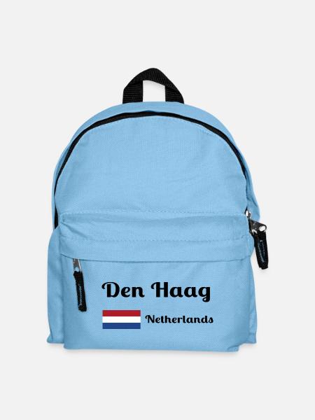 Den Den Haag Niederlande - Stilvolle Drucke - Kinder Rucksack - Hellblau