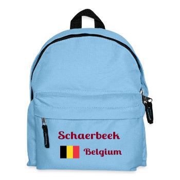 Schaerbeek Belgien - Stilvolle Drucke - Kinder Rucksack - Hellblau - Vorne