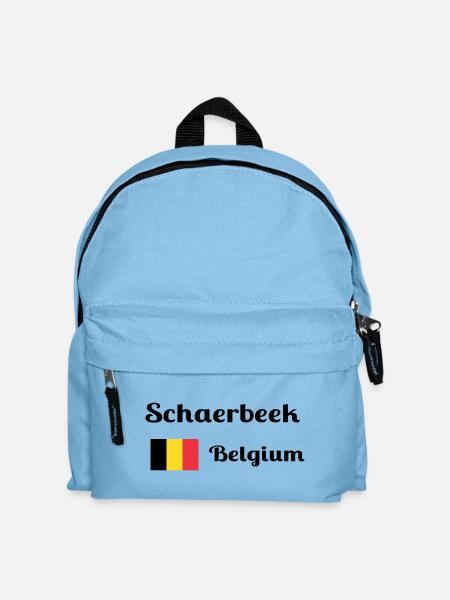 Schaerbeek Belgium- Stylish prints - Kids' Backpack - light blue