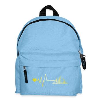 Heartbeat Mountains Mountains Love - Kids' Backpack - light blue - Front