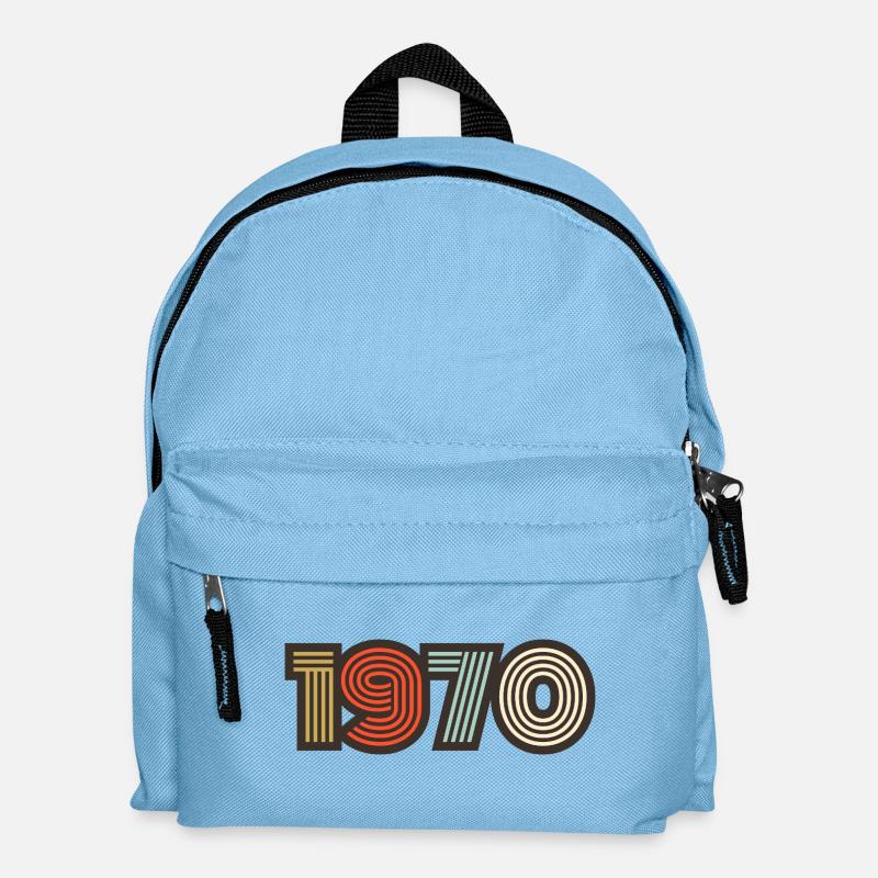 1970 retro vintage - Kids' Backpack - light blue