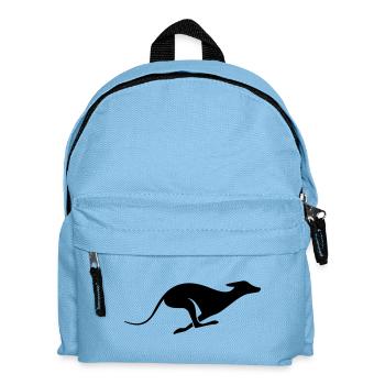 Windhund Silhouette – Lévrier, Greyhound Design - Sac à dos Enfant - bleu clair - Devant