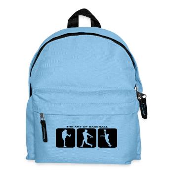 Baseball Hardball Sport Pitcher Catcher Softball - Kinder Rucksack - Hellblau - Vorne