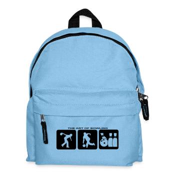 Bowling Bowling Pins Sports Bowling Club Jersey - Kids' Backpack - light blue - Front