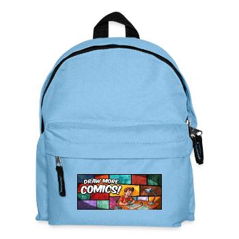 Draw More Comics! - Kids' Backpack - light blue - Front