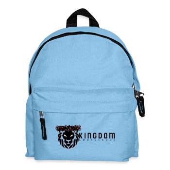 Kingdom Lion Logo - Kids' Backpack - light blue - Front