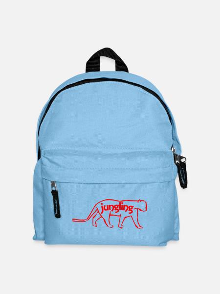 Red Panther jungelt - Kinder Rucksack - Hellblau