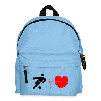 Soccer Heartbeat Lifeline – Football Passion Art - Sac à dos Enfant - bleu clair - Devant