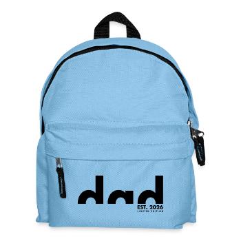Dad Est 2026 Limited Edition  - Papa - Vatertag - Kinder Rucksack - Hellblau - Vorne