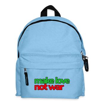 Make Love Not War - Kids' Backpack - light blue - Front