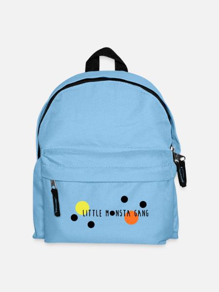Little Monsta Gang - Kinder Rucksack - Hellblau