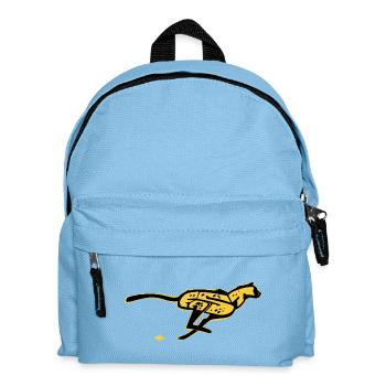 Schnelles, gezogenes Wort - Kinder Rucksack - Hellblau - Vorne