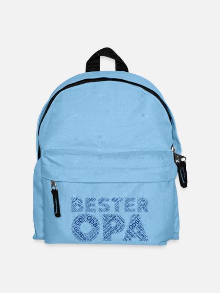 Bester Opa Kosenamen als Wortwolke - Kinder Rucksack - Hellblau