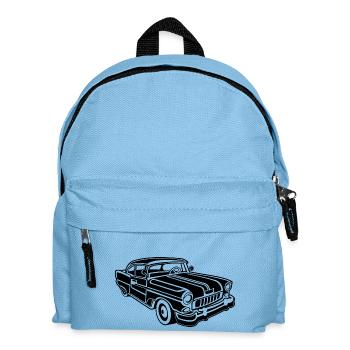 Chevy Cadilac / Muscle Car 02_schwarz - Kinder Rucksack - Hellblau - Vorne