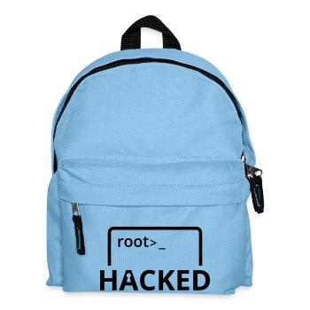 Hacked hacker computer scientist computer programmer - Kids' Backpack - light blue - Front