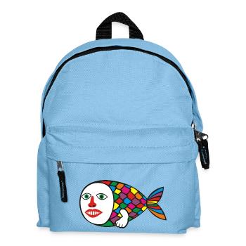 Menschliche Fische - Kinder Rucksack - Hellblau - Vorne