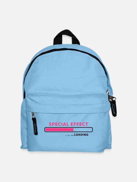loading Special Effect - be patient - Kids' Backpack - light blue
