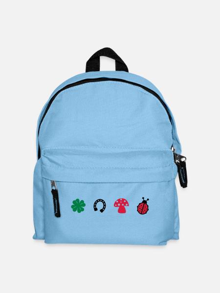 Glücksbringer - Kinder Rucksack - Hellblau