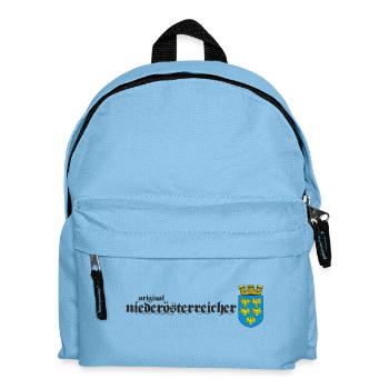 Original Niederösterreicher Geschenk Wappen Shirt - Kinder Rucksack - Hellblau - Vorne