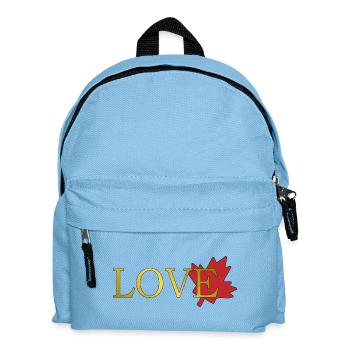 Amour Feuille d'érable du canada - Sac à dos Enfant - bleu clair - Devant