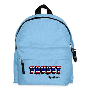Phuket Thailand Flaggen Design - Kinder Rucksack - Hellblau - Vorne