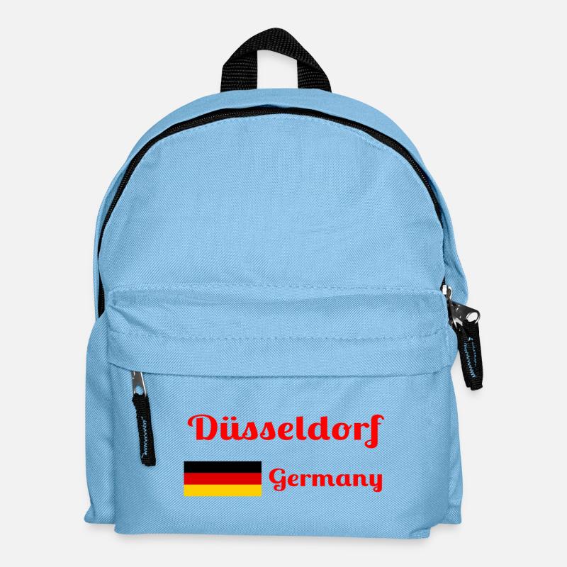 Düsseldorf, Deutschland - Stylische Drucke - Kinder Rucksack - Hellblau