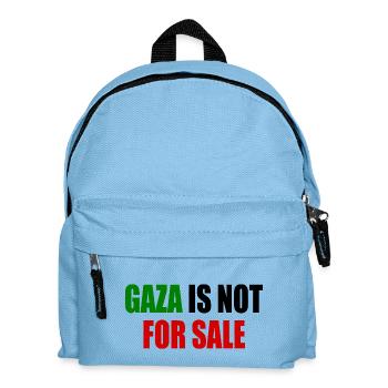 gaza is not for sale - Kids' Backpack - light blue - Front