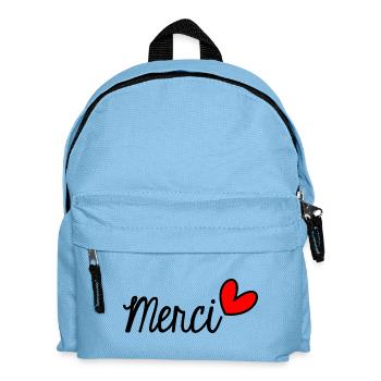 GELIEBTE. VIELEN DANK. DANKE HERRIN - Kinder Rucksack - Hellblau - Vorne
